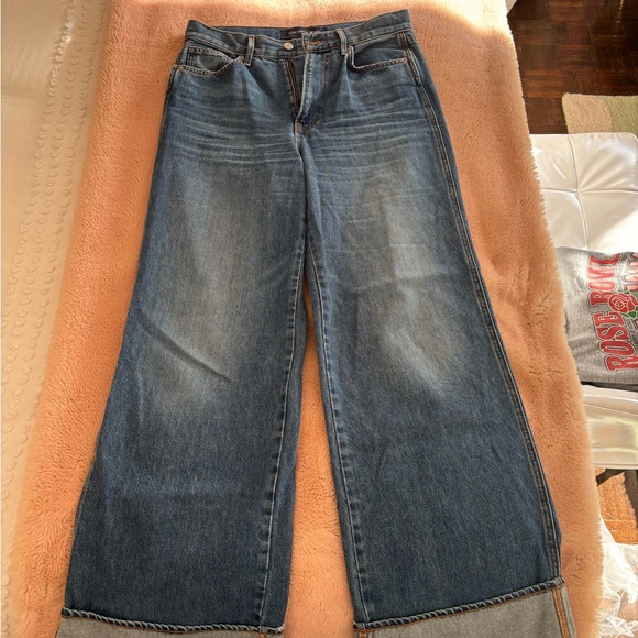 Veronica Beard high-rise wide leg jeans in Rebel stone - Picture 8 of 10